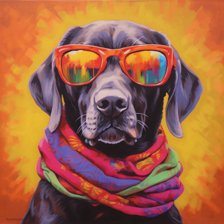 Labrador met Zonnebril