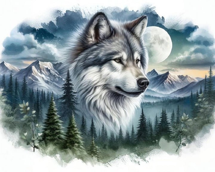 Wolf in de Bergen