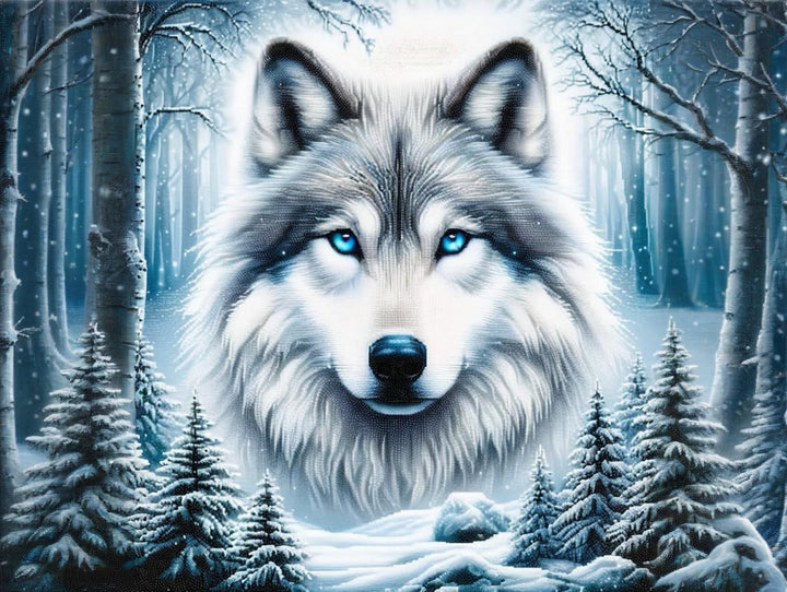 Witte Wolf in de Sneeuw
