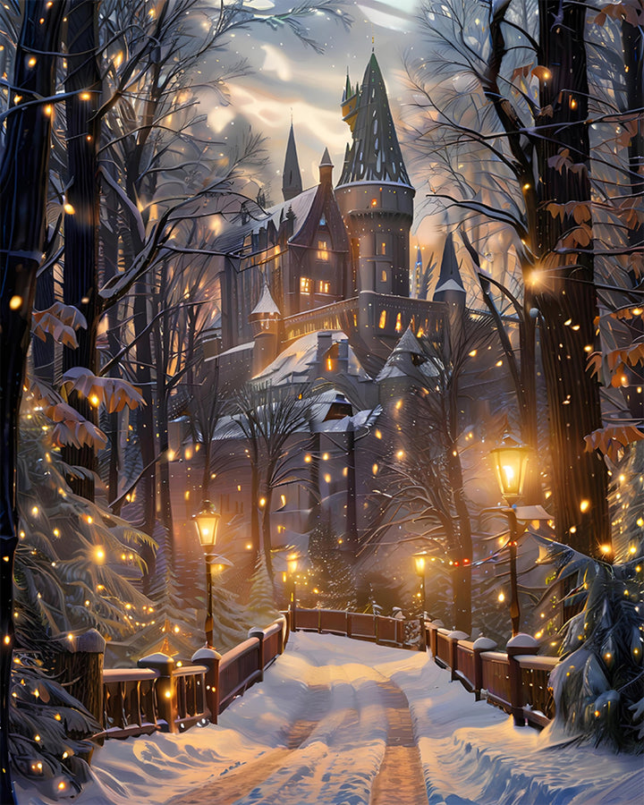 Winters Sprookjeskasteel