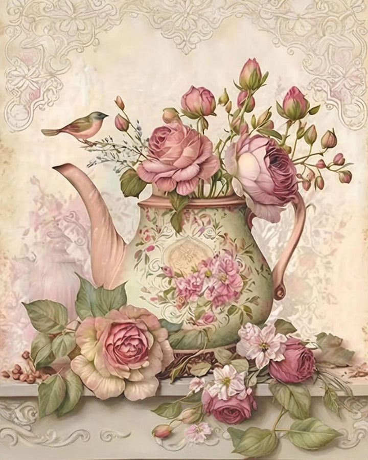 Theepot vol Rozen