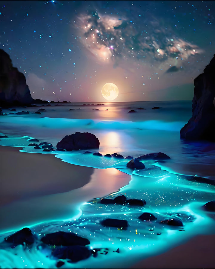 Lichtgevend Strand